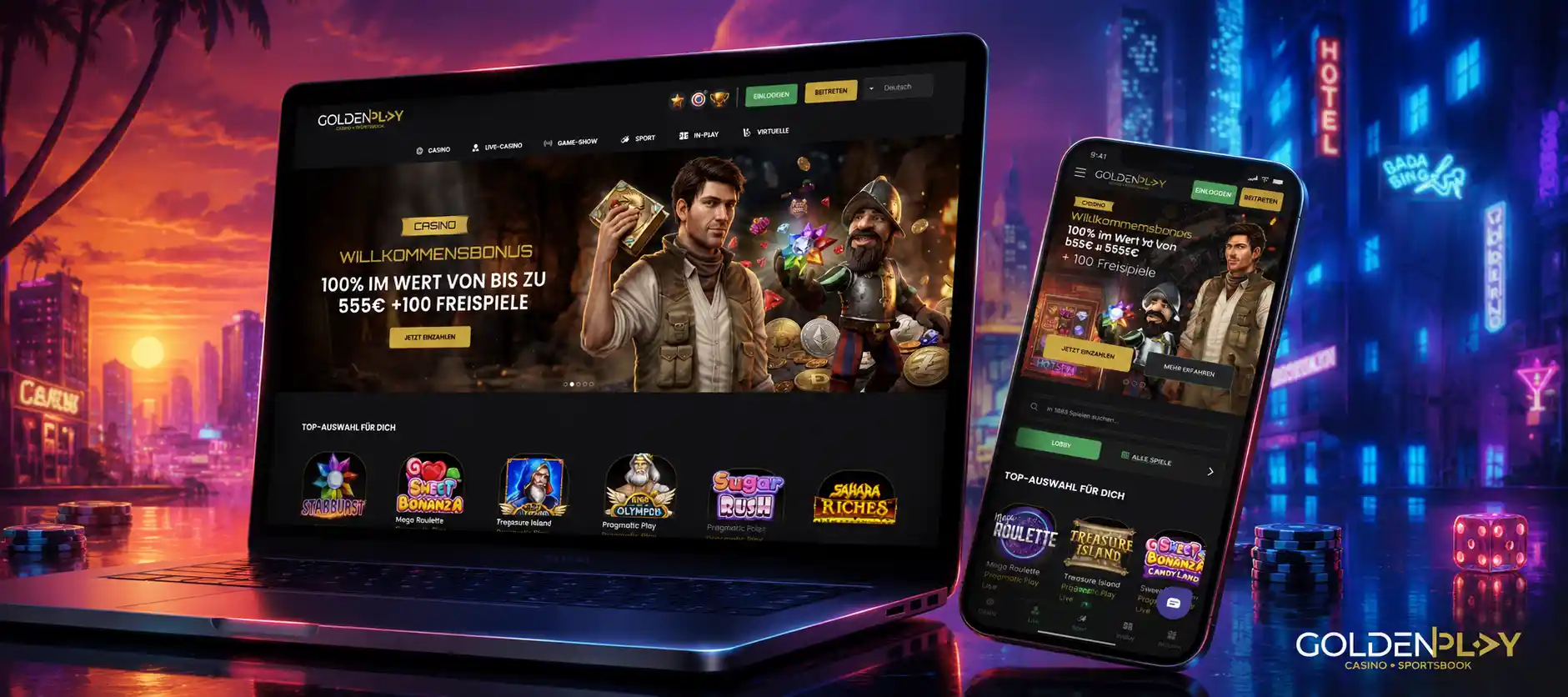 Golden Play Casino Spieleauswahl
